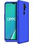 Oppo A9 2020 Kılıf Double Dip 360 Protective Mavi 2