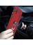 Xiaomi Redmi 7a Kılıf Vega Standlı Yüzüklü Mıknatıslı + Nano Glass Siyah 3