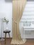 Pileli Fon Perde Soft Kumaş Krem 60 x 260 cm 1