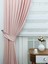 Pileli Fon Perde Soft Kumaş Pudra 60 x 260 cm 2
