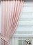 Pileli Fon Perde Soft Kumaş Pudra 60 x 260 cm 3