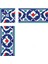 10x10 cm KSK 41 Kütahya İznik Rumi Çini Bordür Köşe 2
