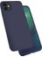 Apple iPhone 11 Kılıf Silk Silikon + Cam Ekran Koruyucu Lacivert 2