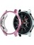 Samsung Watch 46 mm Lazer Kaplama Slim Silikon Bumber Kılıf - Pembe 1