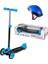 Cool Wheels 3 Tekerlekli Twist Mavi Scooter + Kask 2