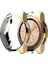 Samsung Galaxy Watch 46 mm Önü Açık Tasarım Silikon Kılıf - Gold 3