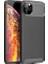 Apple iPhone 11 Kılıf Karbon Desenli Lux Negro Silikon + Cam Ekran Koruyucu Siyah 1