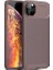 Apple iPhone 11 Pro Kılıf Karbon Desenli Lux Negro Silikon + Nano Ekran Koruyucu Kahverengi 1