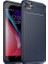 Apple iPhone 6-6s Kılıf Karbon Desenli Lux Negro Silikon + Nano Ekran Koruyucu Lacivert 1