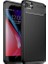 Apple iPhone 6-6s Kılıf Karbon Desenli Lux Negro Silikon + Tam Kaplayan Cam Ekran Koruyucu Siyah 1