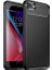 Apple iPhone 8 Kılıf Karbon Desenli Lux Negro Silikon + Tam Kaplayan 6D Nano Ekran Koruyucu Siyah 1
