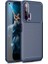 Honor 20 Kılıf Karbon Desenli Lux Negro Silikon Lacivert 1