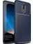 Huawei Mate 10 Lite Kılıf Karbon Desenli Lux Negro Silikon + Tam Kaplayan 6D Nano Ekran Koruyucu Lacivert 1