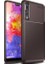 Huawei P20 Pro Kılıf Karbon Desenli Lux Negro Silikon + Nano Ekran Koruyucu Kahverengi 1
