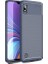 Samsung Galaxy A10 Kılıf Karbon Desenli Lux Negro Silikon Lacivert 1