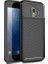 Samsung Galaxy J2 Core Kılıf Karbon Desenli Lux Negro Silikon + Nano Ekran Koruyucu Siyah 1