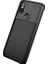 Xiaomi Mi 8 Kılıf Karbon Desenli Lux Negro Silikon + Tam Kaplayan Cam Ekran Koruyucu Siyah 1