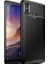 Xiaomi Mi Max 3 Kılıf Karbon Desenli Lux Negro Silikon + Nano Ekran Koruyucu Siyah 1