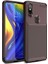Xiaomi Mi Mix 3 Kılıf Karbon Desenli Lux Negro Silikon Kahverengi 1