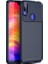 Xiaomi Redmi Note 7 Kılıf Karbon Desenli Lux Negro Silikon Lacivert 1
