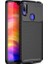 Xiaomi Redmi Note 7 Kılıf Karbon Desenli Lux Negro Silikon + Tam Kaplayan 6D Nano Ekran Koruyucu Siyah 1