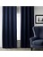 1/3 Sık Pileli Blackout Karartma Güneşlik Perde V23 Lacivert - 100 x 210 cm 1