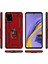 Samsung Galaxy A51 Kılıf Vega Standlı Yüzüklü Mıknatıslı Silikon Lacivert 3