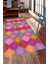 Kaymaz Taban Yıkanabilir Otantik Renkli Geometrik Desenli Dijital Baskılı Halı 1