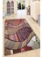 Kaymaz Taban Yıkanabilir Etnik Geometrik Soft Renkler Dijital Baskılı Halı 1