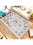 Kaymaz Taban Yıkanabilir Gül Motifli Ayna Desenli Dijital Baskılı Halı 1