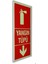 Pvc Fosforlu Sticker YANGIN TÜPÜ 11,5 x 25 cm 1