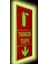 Pvc Fosforlu Sticker YANGIN TÜPÜ 11,5 x 25 cm 2