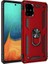 Samsung Galaxy A51 Kılıf Shockproof Standlı Yüzük Tutuculu Mega Case Vega100 Kırmızı 1