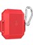 Apple Airpods Kılıf Heawy Armor Silikon Kırmızı 1