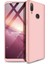 Case 4U Samsung Galaxy A10s Kılıf 3 Parçalı Tam Koruma Sert Mika Ays Kapak Rose Gold 1