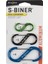 Nite Ize S-Biner Alüminyum Karabiner 3'lü Paket - Çok Renkli 2