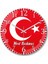 Kişiye Özel Bombeli Gerçek Cam Türk Bayrağı Duvar Saati 1