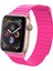 Apple Watch Uyumlu Kayış 44 mm Deri Koyu Yeşil Loop 2
