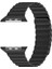 Apple Watch Uyumlu Kayış 44 mm Deri Siyah Loop 1