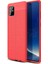 Samsung Galaxy S10 Lite Kılıf Niss Silikon Deri Görünümlü Niss Kırmızı 1