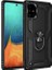 Samsung Galaxy A71 Kılıf Çift Katmanlı Yüzüklü Manyetik Vega Kapak Siyah 1