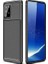 Samsung Galaxy A81 (Note 10 Lite) Kılıf Karbon Desenli Lux Negro Silikon + Nano Ekran Koruyucu Siyah 1