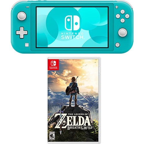 Nintendo Switch Lite Konsol Turkuaz + The Legend Of Zelda Breath Of The Wıld Oyun
