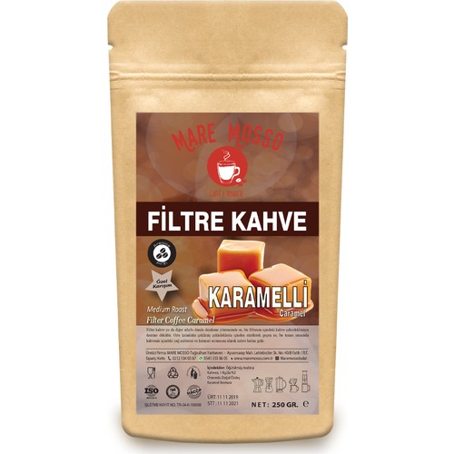 Mare Mosso Karamel Aromalı Öğütülmüş Filtre Kahve 250 Gr Fiyatı