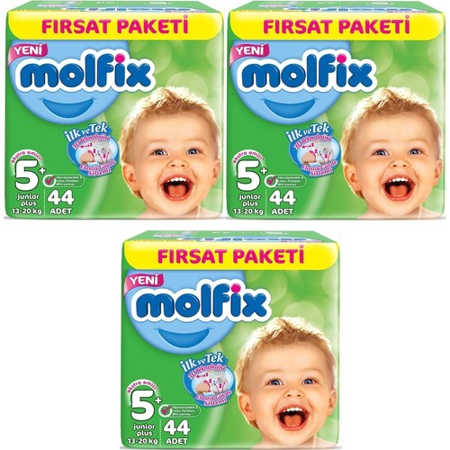 Molfix 5+ Numara 44*3=132 Bebek Bezi Fiyatı Taksit Seçenekleri