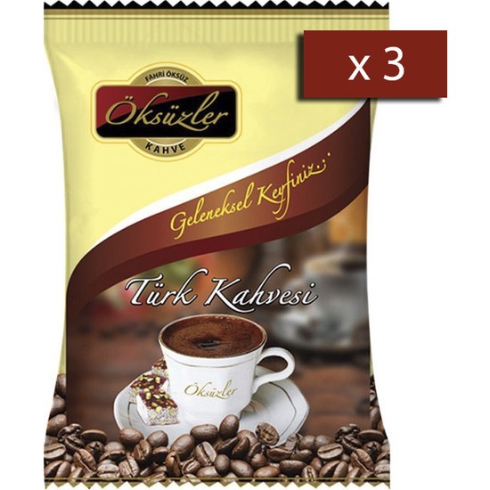Öksüzler Türk Kahvesi 100 gr x 3�lü Fiyatı Taksit Seçenekleri