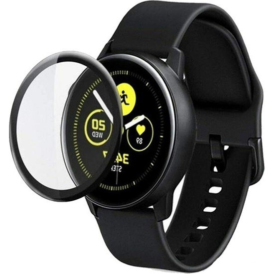 Case Street Samsung Watch Active 2 40mm Fiber Nano Ekran Koruma Siyah