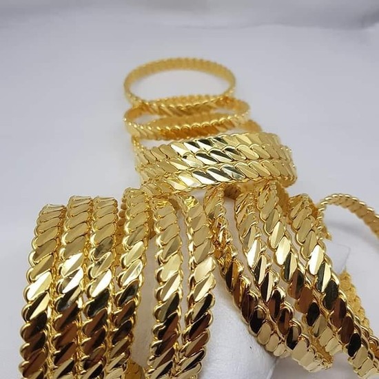 Altındolabım Altın Kaplama Adana Burma Bilezik 22 Ayar Düğün Fiyatı