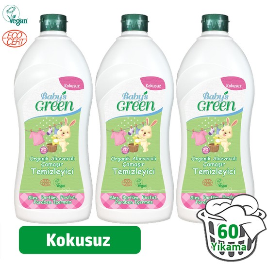 Baby�s Green Organik Aloe veralı Bebek Çamaşır Deterjanı 1 Fiyatı