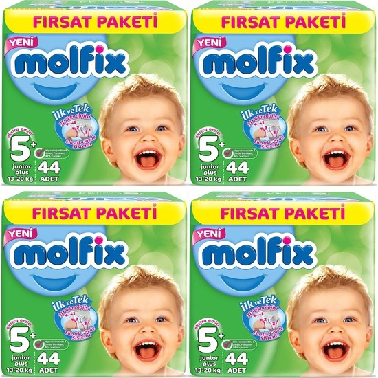 Molfix 5+ Numara 44*4=176 Bebek Bezi Fiyatı Taksit Seçenekleri